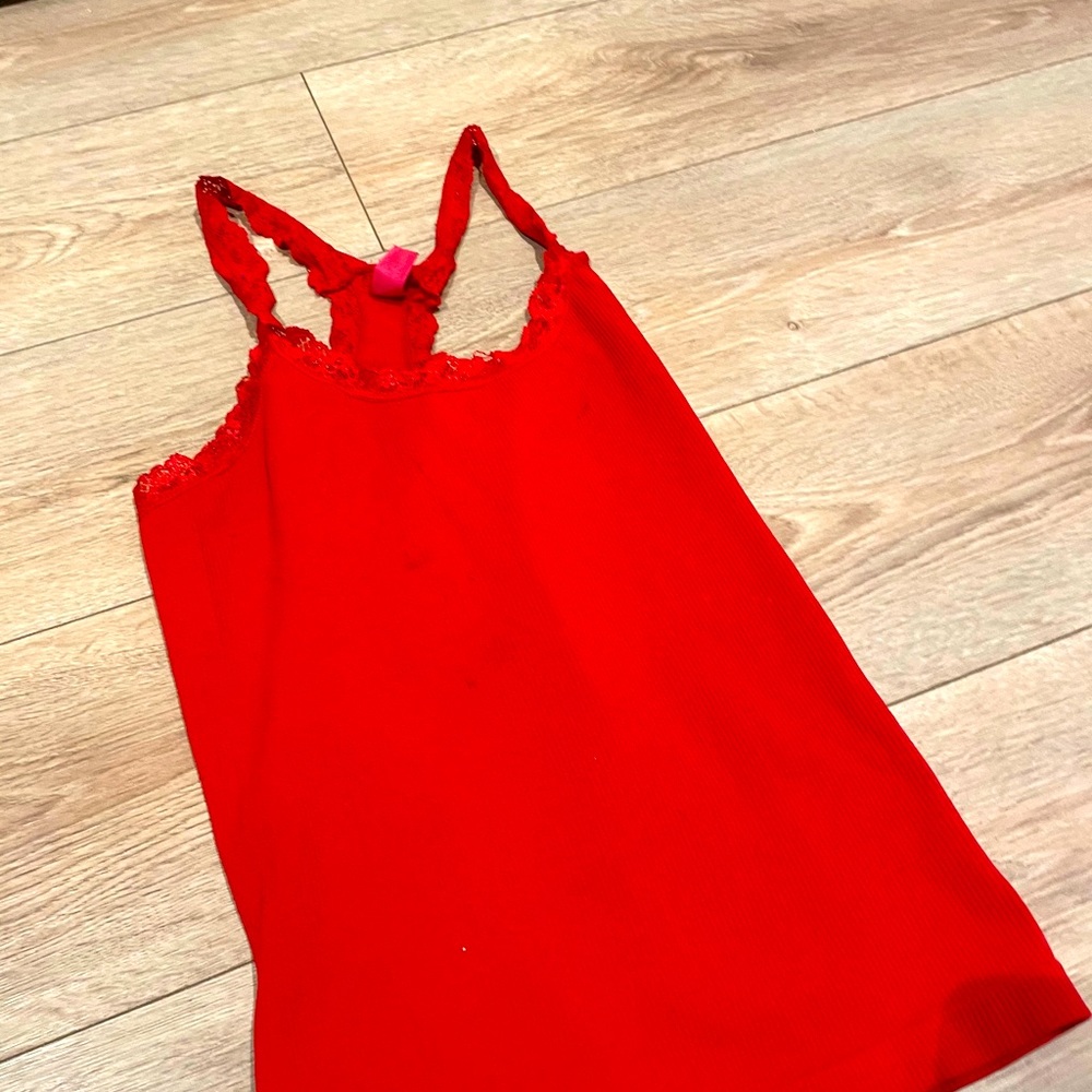 Red tank top